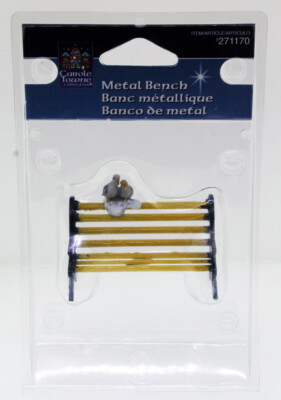 Lemax Carole Towne - Metal Bench - Item #271170 Model #A4369 - NEW IN PGK