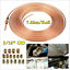 thumbnail 1  - 7.62m/Roll 3/16&#034; OD Copper Nickel Brake Fuel Line Tubing Kit w/16PCS Tube Nuts