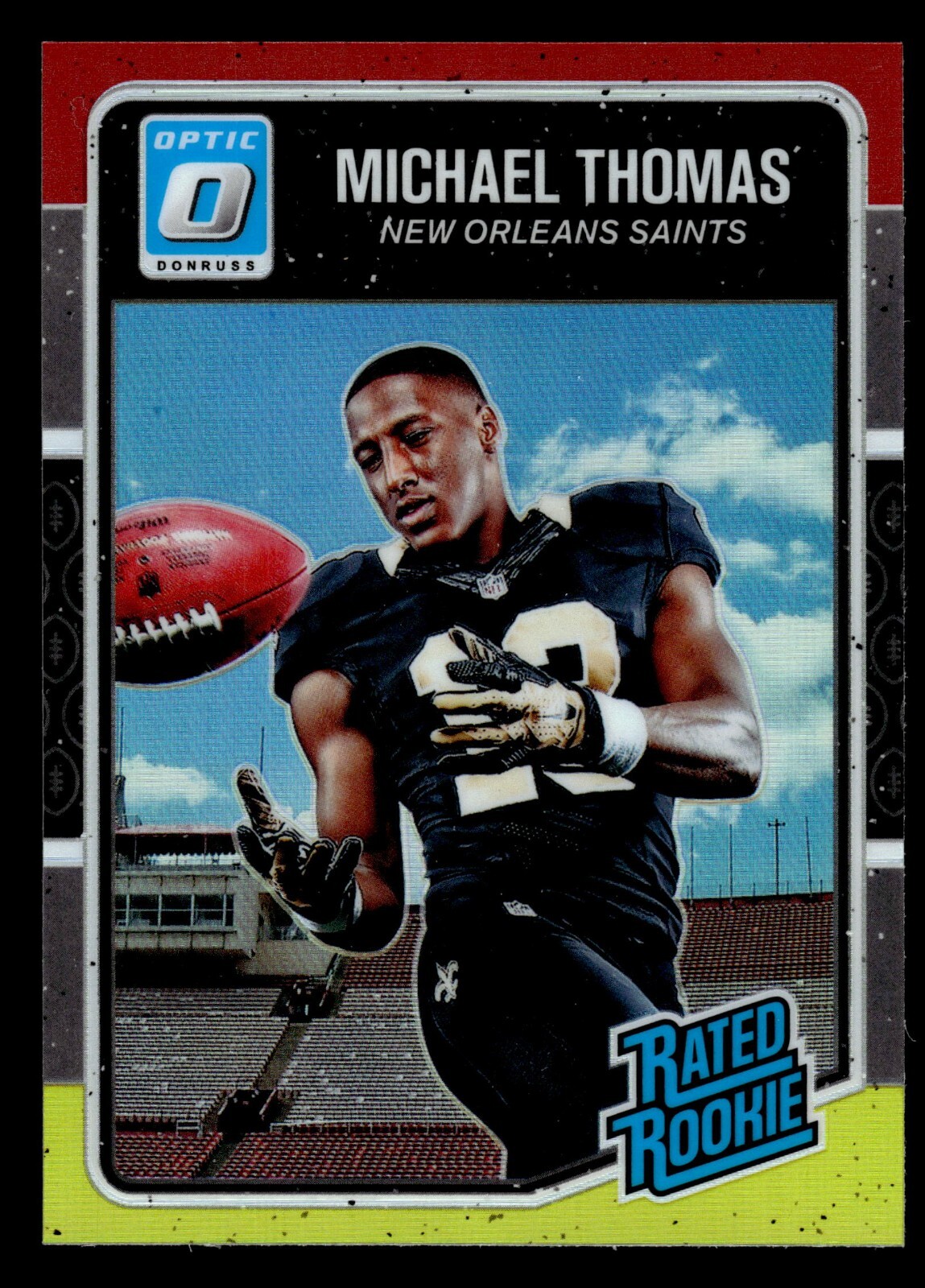 2016 Donruss Optic Rated Rookie Red and Yellow Michael Thomas #186 Rookie RC