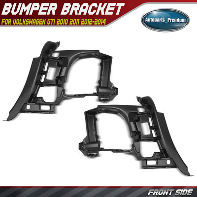 2x Front Left & Right Plastic Bumper Cover Side Support for Volkswagen GTI 10-14