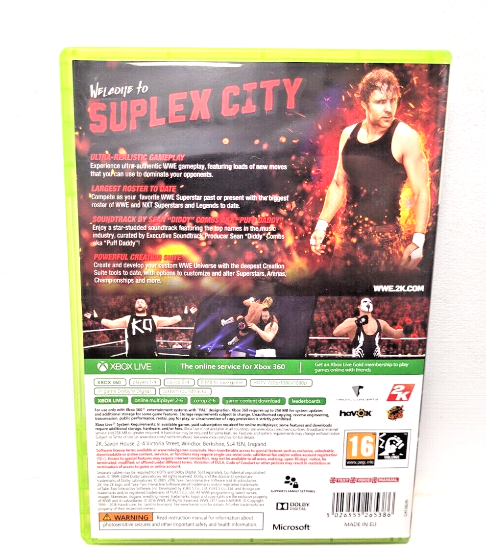 Wwe Wrestlers Xbox 360 Wwe 2k17 WWE 2K17 Xbox 360 PAL UK EXCELLENT
