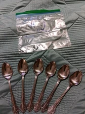 Charleston Classic Stainless Silverware Set Of 6 Desert Spoons Korea Set #2