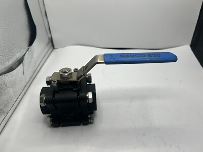 NAVCO 1'' S30 Ball Valve, Carbon Steel Stainless Steel 1500WOG NACE MR0175 B16.34
