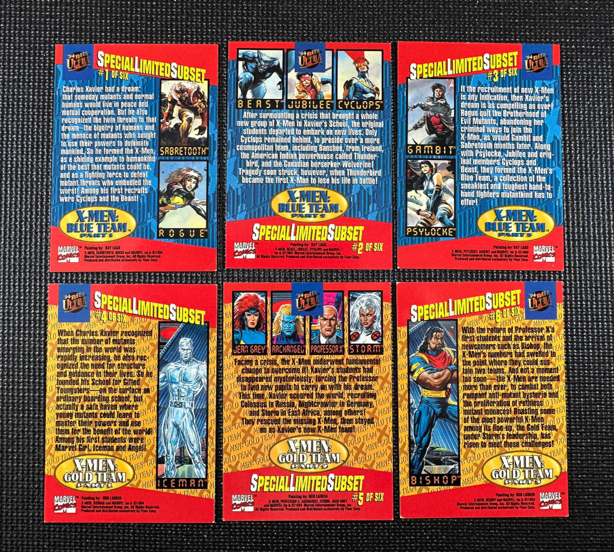 1994 Fleer Ultra Marvel X-Men - Team Triptych - Complete Set (6