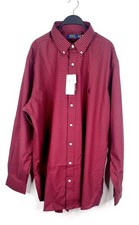 Polo Ralph Lauren Classic Fit Button Down Red Shirt Men Big  Tall 2XB Check New