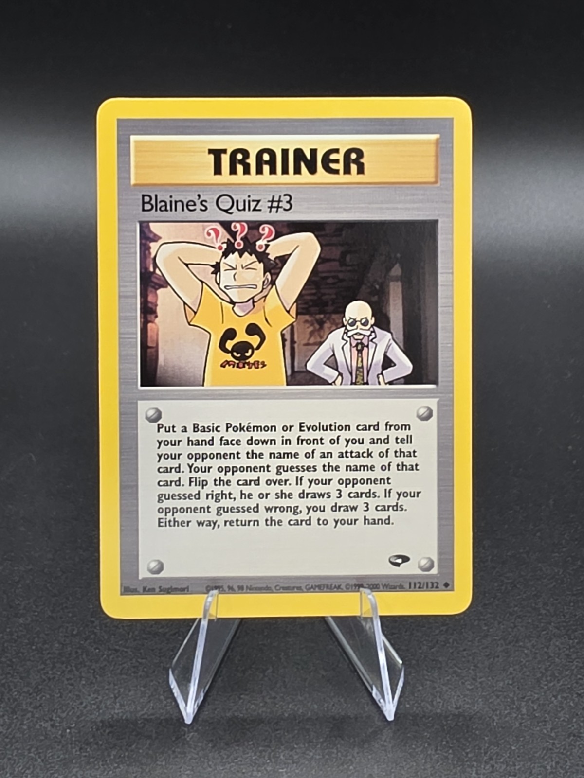 Pokemon Gym Challenge Uncommon Blaine's Quiz #3 112/132 - Near Mint (NM)
