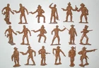 Marx 1970s Cattle Drive Play Set Cowboys, Miners and Trappers Lot Two