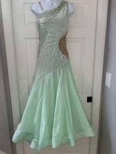 Mint Green Ballroom Smooth/standard Dress, Size Sm/med