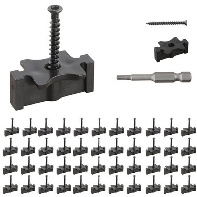 600PCS Hidden Deck Fasteners for Composite Decking with Screws Drill Bit