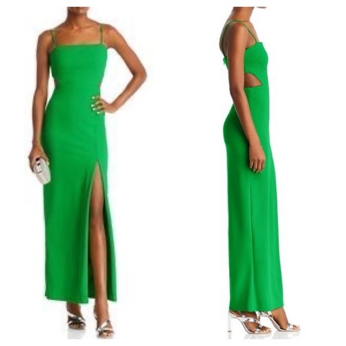 AQUA Cutout Crepe Gown Size 0 - Picture 1 of 9