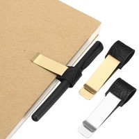 2 Stifthalter FüR Notebook, Geschnitzt Retro, Schwarz/Messing/Schwarz/Silber