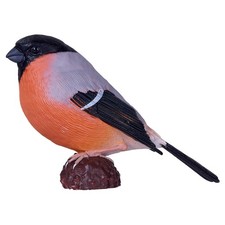 Bullfinch Bird Figurine Hand Painted Collectible Wildlife Model Ages 3