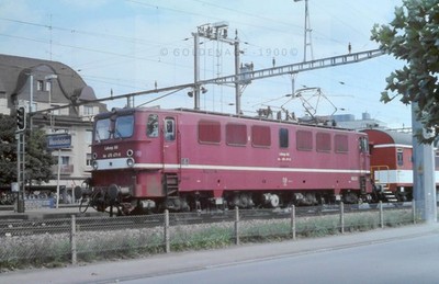 org Dia 35mm Swiss SBB Ae 476 471-8 Lokoop AG in Weinfelden 16.09.1994 (71227