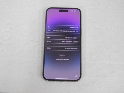 unlocked Apple iPhone 14 Pro Max NQ8R3LL/A 128GB Smartphone (please read)#70(S7)