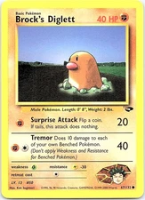 Brock's Diglett 067/132 Gym Challenge Common LP
