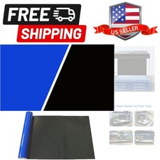 Aquarium Background Blue Black Fish Tank Background Wallpaper Double-Sided Aq...