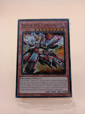 #ad Yugioh Rescue ACE Turbulence MZMI EN077 Super Rare 1st Edition Near Mint $1.79