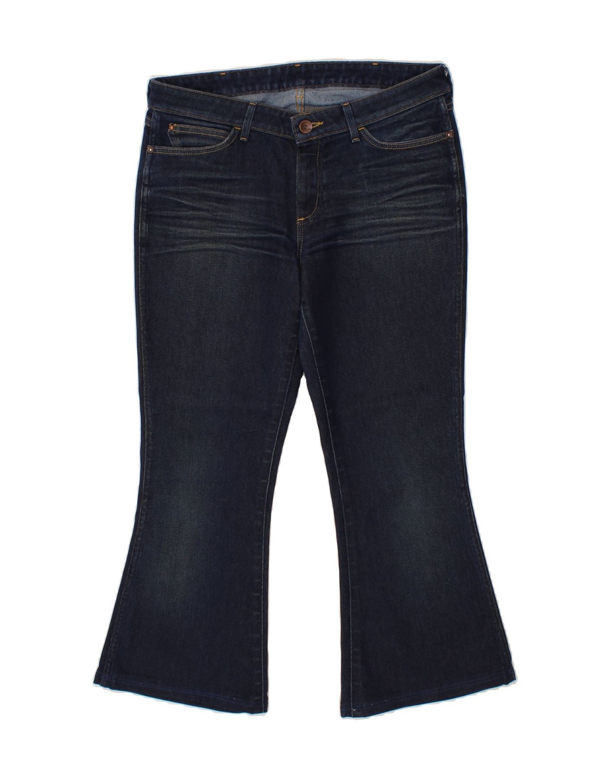 WRANGLER Womens Amanda Flared Jeans W33 L26  Blue Cotton AG07