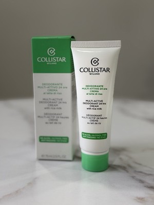 Collistar Multi-Active Cream Deodorant Rice Milk Alcohol-Free No Stain 2.5 fl oz