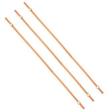 Air Compressor Exhaust Tube 11/32" Dia. 24"L 3 Pcs, Aluminum Plated Copper Pipe