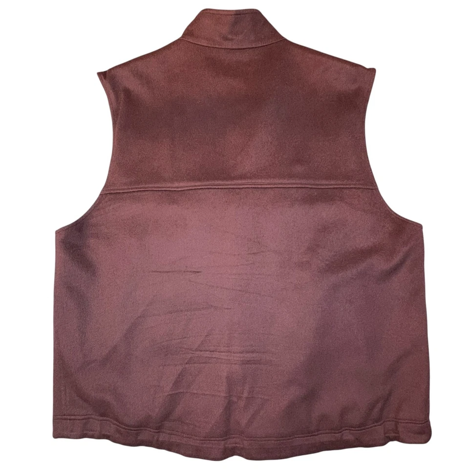 Ermenegildo Zegna Pure Cashmere Mens Vest 3XL Burgundy Riri Full Zip Italy - Image 2 of 4