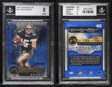 2001 Quantum Leaf Rookie Drew Brees #202 BGS 8 Rookie RC