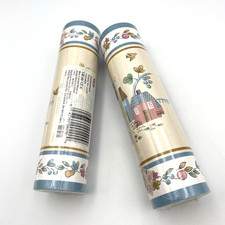 Imperial Sunworthy Prepasted Wallpaper Border Rolls 5 yd/15 ft ea Lot of 2 Rolls