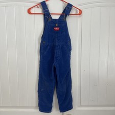 Vtg Blue Osh Kosh B  Gosh Corduroy Overalls Size 4