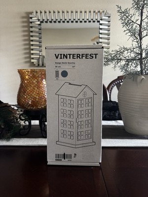 IKEA Vinterfest Candle Holder Blue, 14''