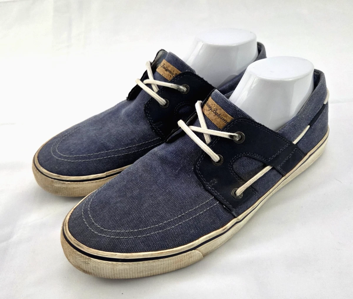 Tommy Bahama Men\'s Calderon Venetian Dark Blue Canvas Loafers Amazon.com | Tommy Bahama Men main image 3