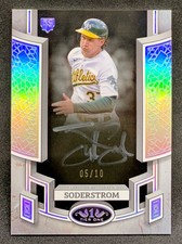 2024 Topps Tier One TYLER SODERSTROM Holo Foil Rookie Silver Ink Auto RC SP /10