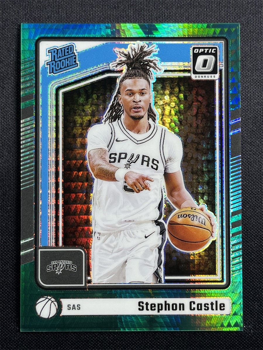 2024-25-25 Donruss Optic Stephon Castle #254 Green Hyper Rated Rookie RC /249