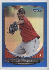 2013 Bowman Prospects Chrome Blue Refractor 106/250 Jose Cisnero #BCP35 h3a