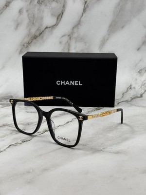 Authentic Chanel Eye glasses New Authentic Chanel Eyeglasses CH3408QA C. 622 Black And  main image 4