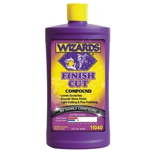Wizards 11040 Finish Cut No Swirls Compound One Step Buffing 32 oz. Bottle