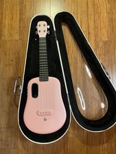 LAVA U Carbon Fiber Ukulele with Effects Concert Travel Ukulele with Case Pick
