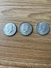 Lot of 3 Three 40% Percent Silver Kennedy Half Dollars 1967, 1968, & 1969