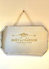 Specchio Bar Moet Chandon Disegnato Insegna Vintage Artigianale Pub Pubblicità 