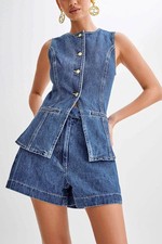 Denim Sleeveless Tank Top