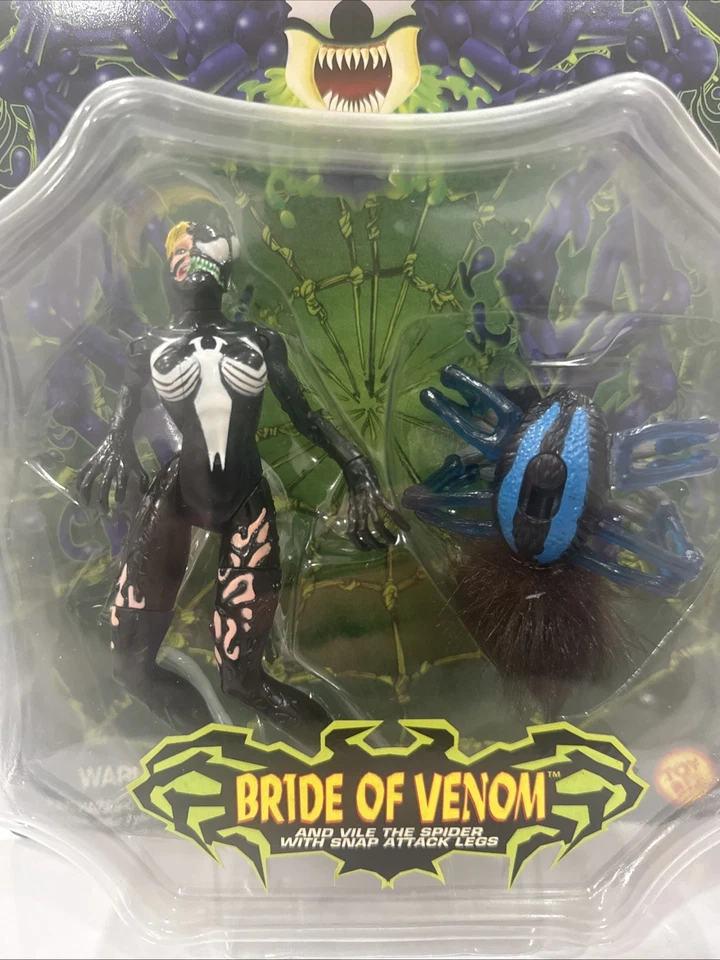 Marvel Spider-Man Bride of Venom Along Came a Spider Figura Toy Biz 1997 ¡NUEVO! Foto 2 de 4