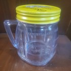 2 Vintage Osterizer 8oz Mini Blend Container Cup Plastic Metal yellow Lids — photo 7