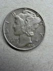 1942 Mercury Silver Dime Fine-VF Philadelphia US Coin