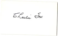 Charlie Fox -Autograph- 1942 NYG