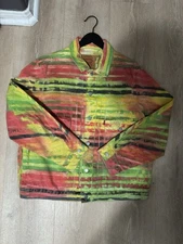 AUTHENTIC Denim Tears Levi’s Multicolor Jean Jacket Size Large Brand New