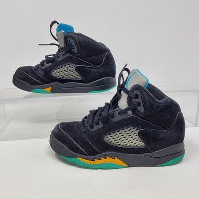 Nike Air Jordan 5 Retro 'Aqua' Aquatone Shoes 440849-047 Boys' Size 12C