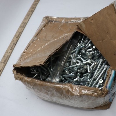 (600-Pcs) Socket Source Full Thread Cap Head Screws Steel 1/4''-20 x 2-3/4''