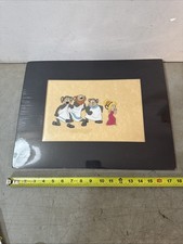 Vintage Mighty Mouse Pearl Pureheart Animation Cel With ASIFA COA Matted 18x14&rdquo;