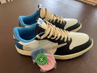 Size 13 - Jordan 1 Retro x Fragment Design x Travis Scott Low Blue