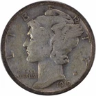 1919-D Mercury Dime VG