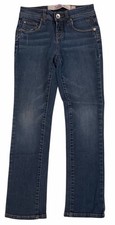 Justice jeans Girls sz 10R Cotton Spandex Blue Denim Straight Leg